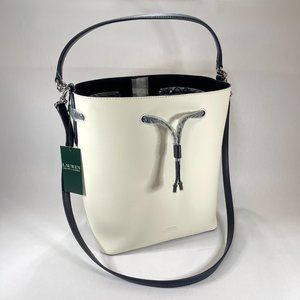Ralph Lauren Bucket Dryden Derby Drawstring leather shoulder and/or hand bag NWT